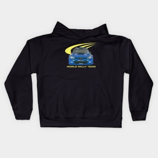 wrc PETTER SOLBERG champion Car RALLY WORLD TEAM Kids Hoodie